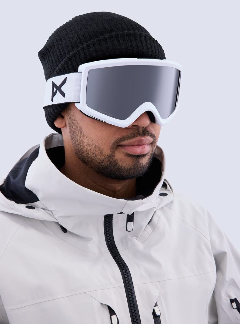 Burton Anon Helix 2.0 Perceive Goggles + Bonus Lens Okuliare Panske Biele Oranžové Čierne | 95704-FVRA