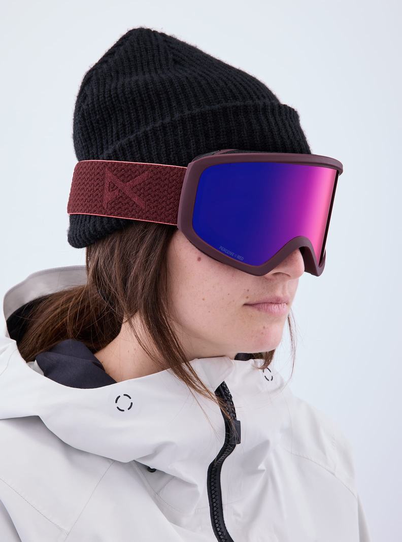 Burton Anon Insight Goggles + Bonus Lens Okuliare Damske Oranžové Červené | 64201-ONXH
