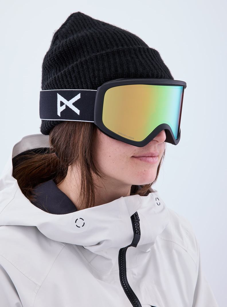 Burton Anon Insight Goggles + Bonus Lens Okuliare Panske Čierne Zelene | 95847-SJQX