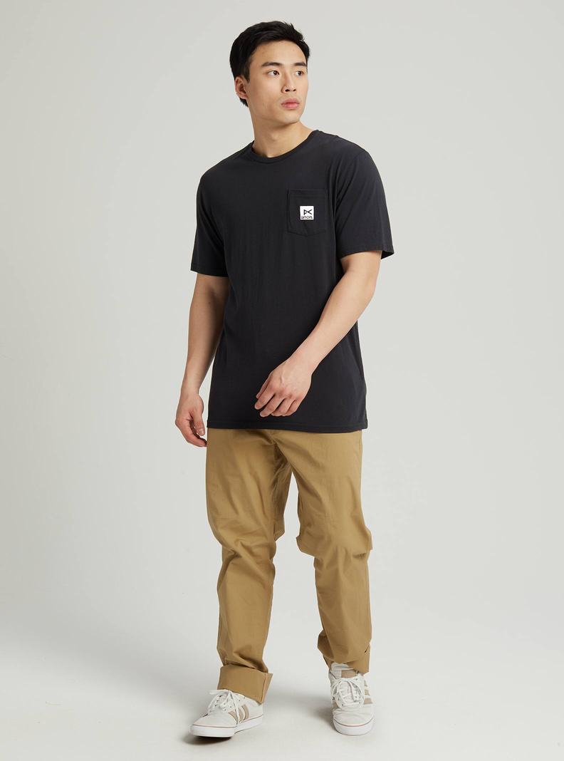 Burton Anon Kratke Sleeve Pocket Tričko Damske Čierne | 30951-QDBC