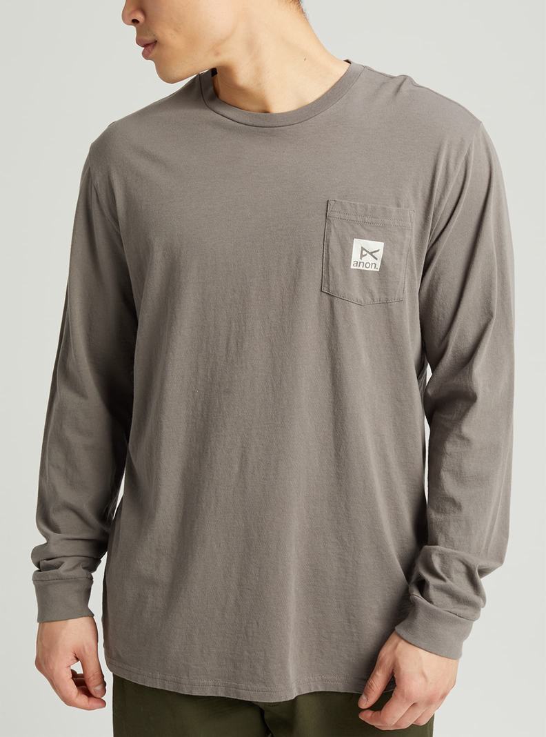 Burton Anon Long Sleeve Tričko Panske Siva | 95087-IKRE