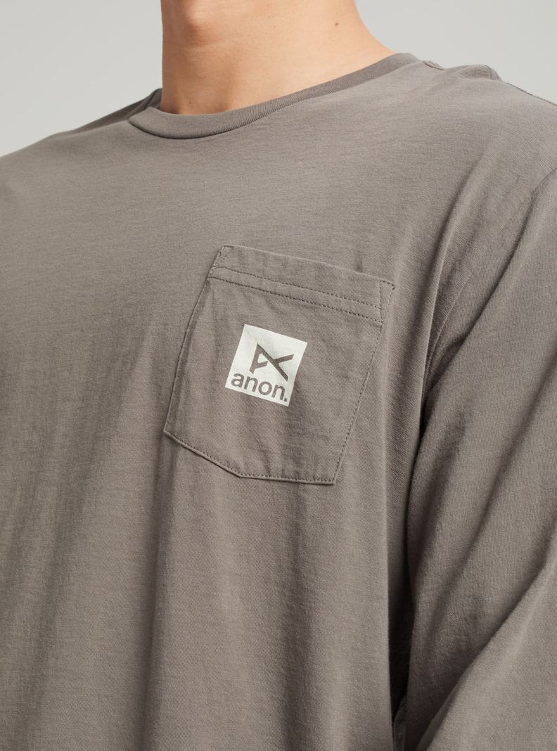Burton Anon Long Sleeve Tričko Panske Siva | 95087-IKRE
