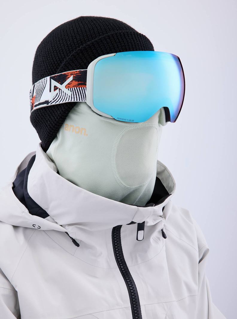 Burton Anon M2 Goggles + Bonus Lens + MFI® Face Mask Okuliare Panske Modre Ruzove | 01782-SMLU