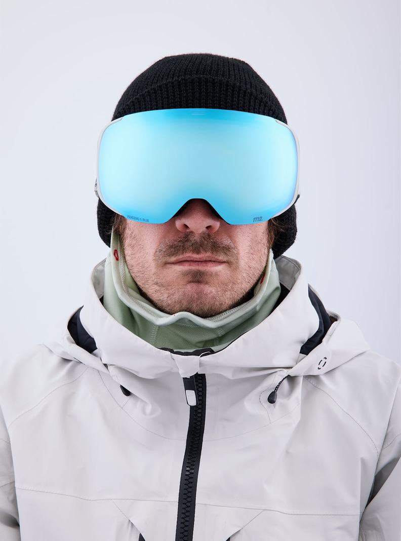 Burton Anon M2 Goggles + Bonus Lens + MFI® Face Mask Okuliare Panske Modre Ruzove | 01782-SMLU