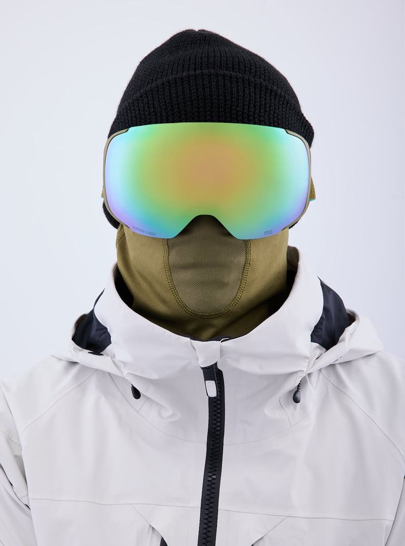 Burton Anon M2 Goggles + Bonus Lens + MFI® Face Mask Okuliare Damske Zelene Ruzove | 46873-HBOM