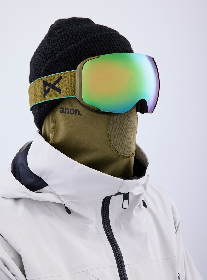 Burton Anon M2 Goggles + Bonus Lens + MFI® Face Mask Okuliare Damske Zelene Ruzove | 46873-HBOM