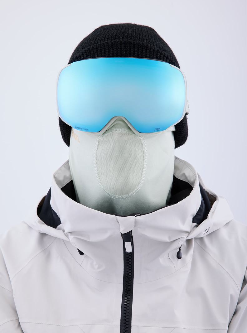 Burton Anon M2 Goggles + Bonus Lens + MFI® Face Mask Okuliare Damske Modre Ruzove | 54261-LSOR