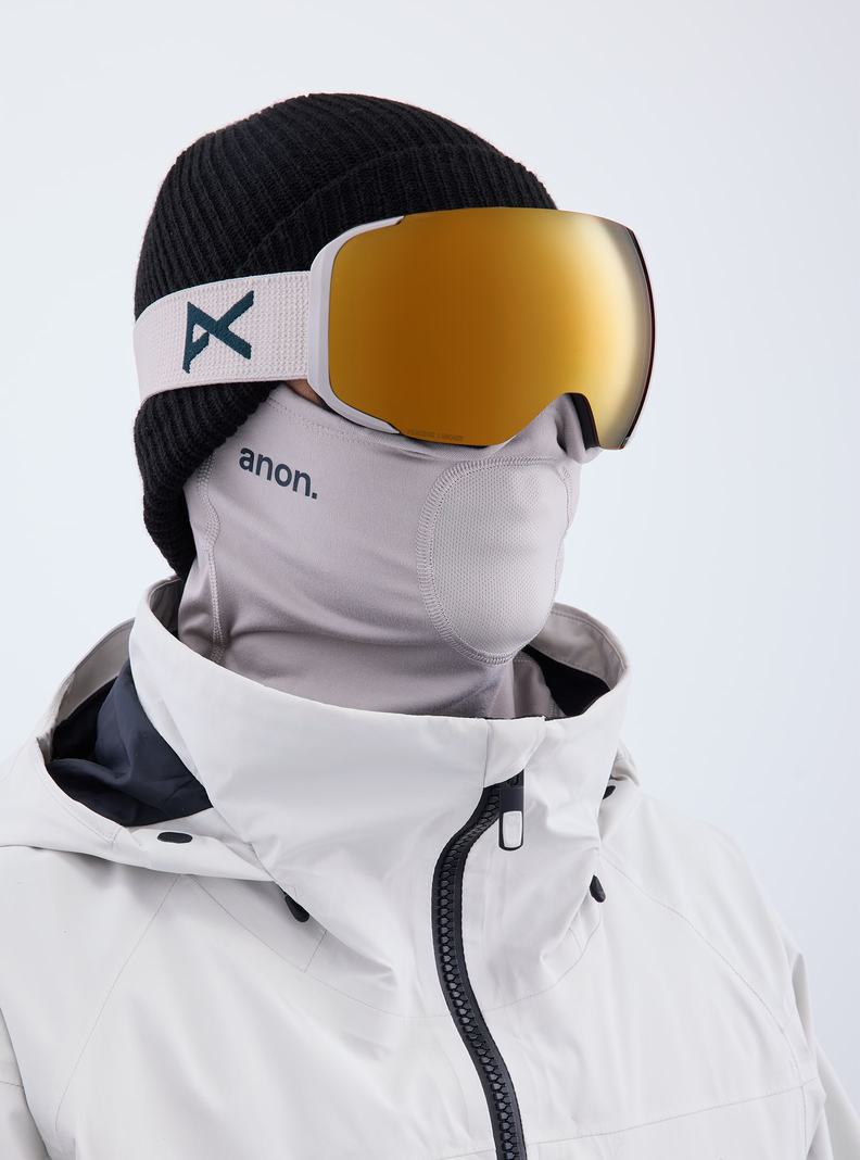 Burton Anon M2 Low Bridge Fit Goggles + Bonus Lens + MFI® Face Mask Okuliare Damske Siva Oranžové | 65132-RIJT