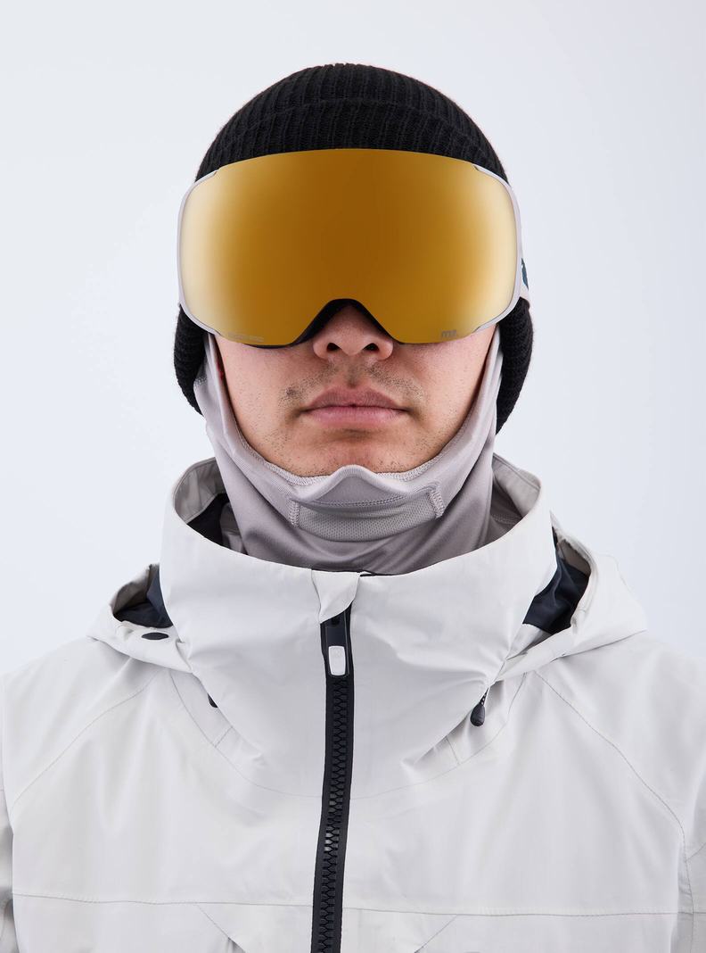 Burton Anon M2 Low Bridge Fit Goggles + Bonus Lens + MFI® Face Mask Okuliare Damske Siva Oranžové | 65132-RIJT