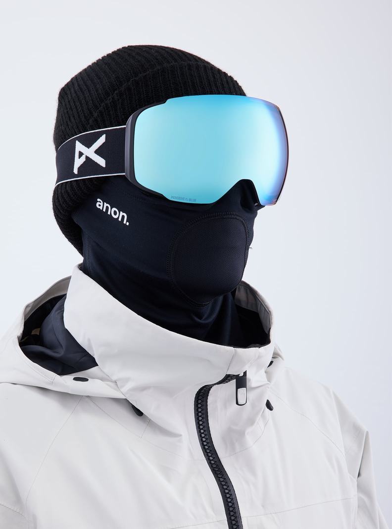 Burton Anon M2 Low Bridge Fit Goggles + Bonus Lens + MFI® Face Mask Okuliare Damske Čierne Modre Ruzove | 80129-DCWP