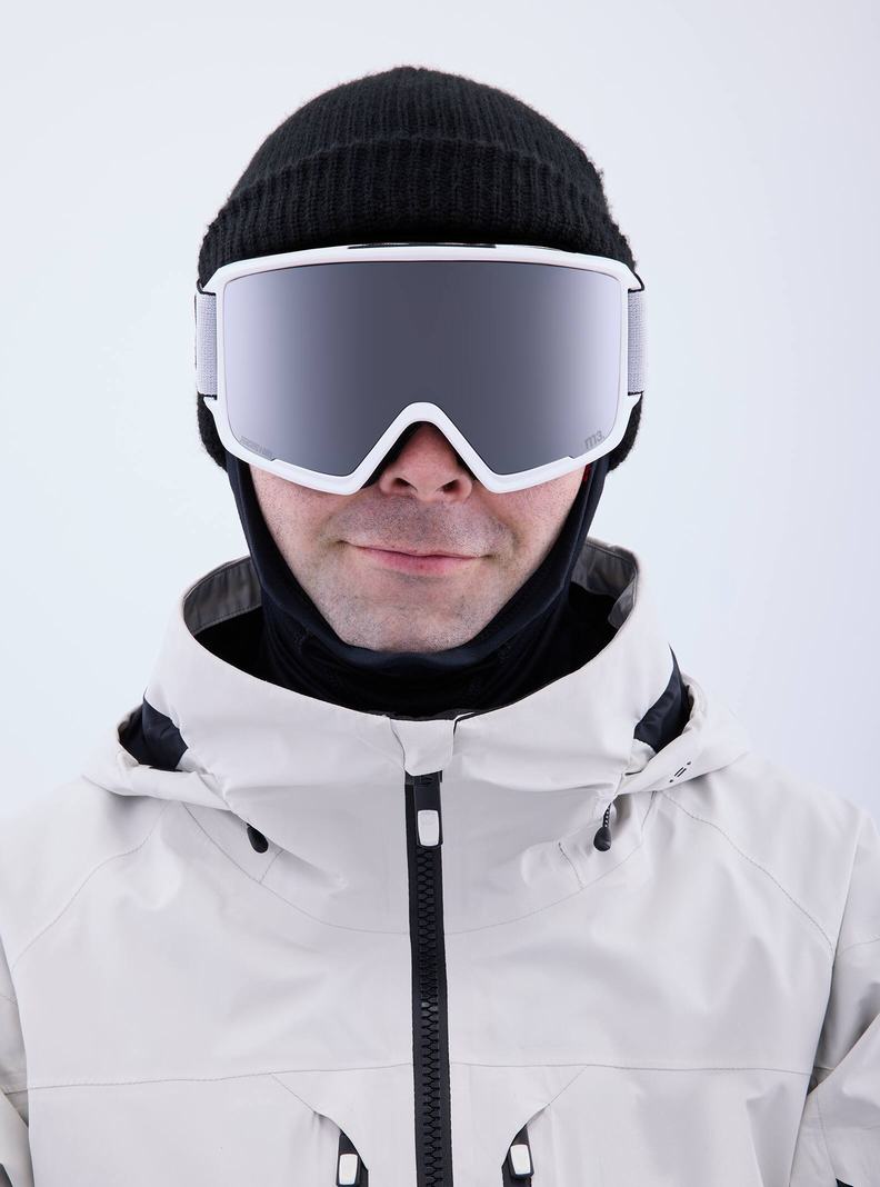 Burton Anon M3 Goggles + Bonus Lens + MFI® Face Mask Okuliare Panske Biele Oranžové Čierne Nachový | 32607-KZUR