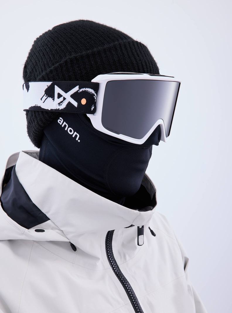 Burton Anon M3 Goggles + Bonus Lens + MFI® Face Mask Okuliare Panske Oranžové Čierne Nachový | 51279-RWKV