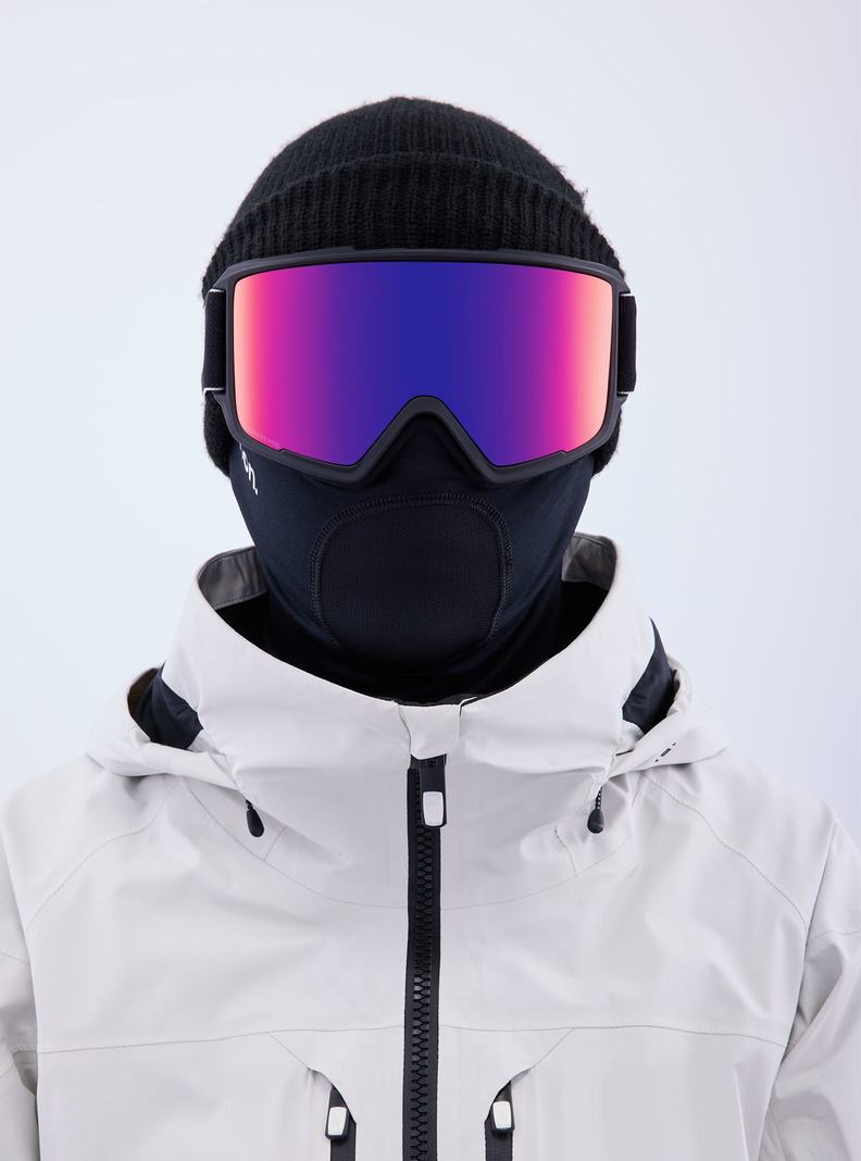 Burton Anon M3 Goggles + Bonus Lens + MFI® Face Mask Okuliare Panske Čierne Oranžové Červené | 81967-ADES
