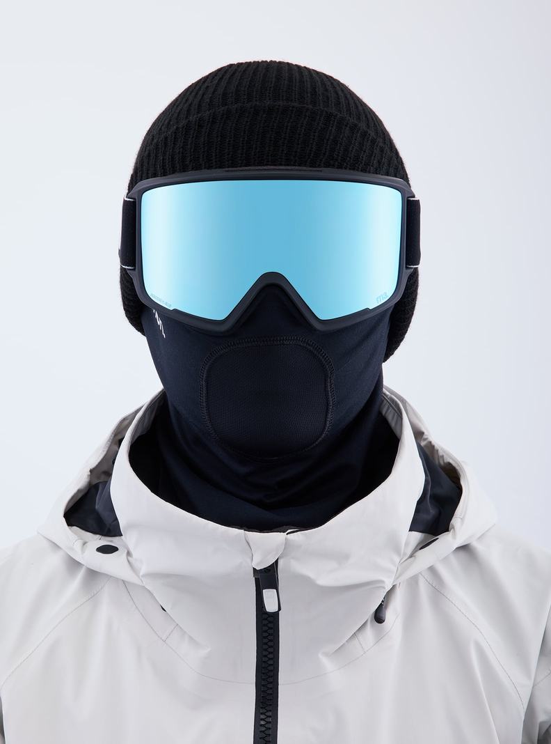 Burton Anon M3 Low Bridge Fit Goggles + Bonus Lens + MFI® Face Mask Okuliare Damske Čierne Modre Ruzove | 15849-JVXL