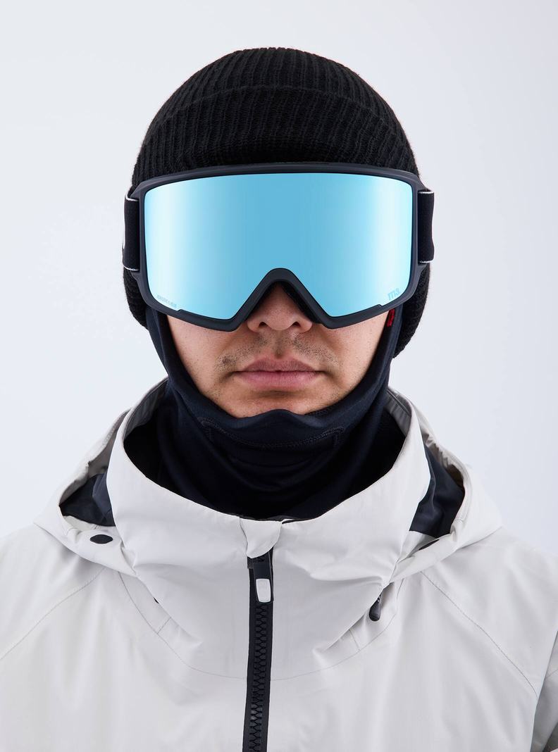 Burton Anon M3 Low Bridge Fit Goggles + Bonus Lens + MFI® Face Mask Okuliare Damske Čierne Modre Ruzove | 15849-JVXL