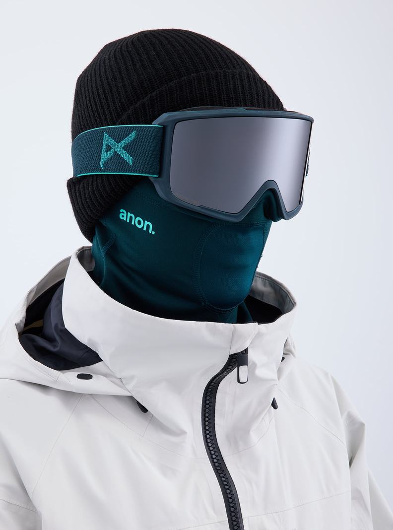 Burton Anon M3 Low Bridge Fit Goggles + Bonus Lens + MFI® Face Mask Okuliare Panske Oranžové Čierne Nachový | 29846-CJRS