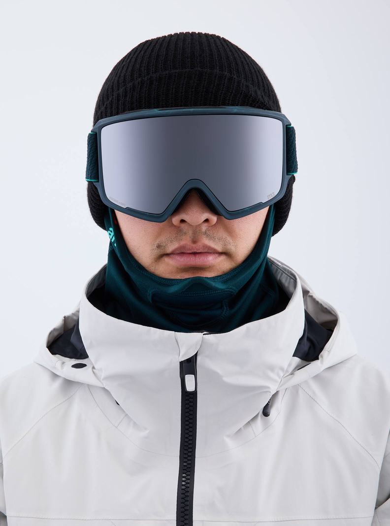 Burton Anon M3 Low Bridge Fit Goggles + Bonus Lens + MFI® Face Mask Okuliare Panske Oranžové Čierne Nachový | 29846-CJRS