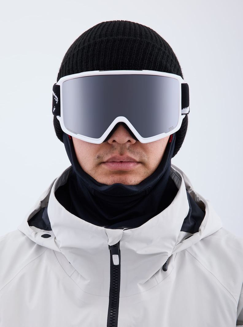 Burton Anon M3 Low Bridge Fit Goggles + Bonus Lens + MFI® Face Mask Okuliare Damske Oranžové Čierne Nachový | 68072-UOIR