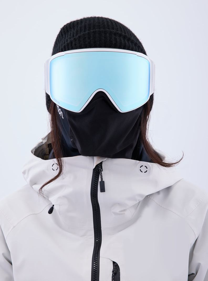 Burton Anon M4S Goggles (Cylindrical) + Bonus Lens + MFI® Face Mask Okuliare Damske Oranžové | 30598-VOYB