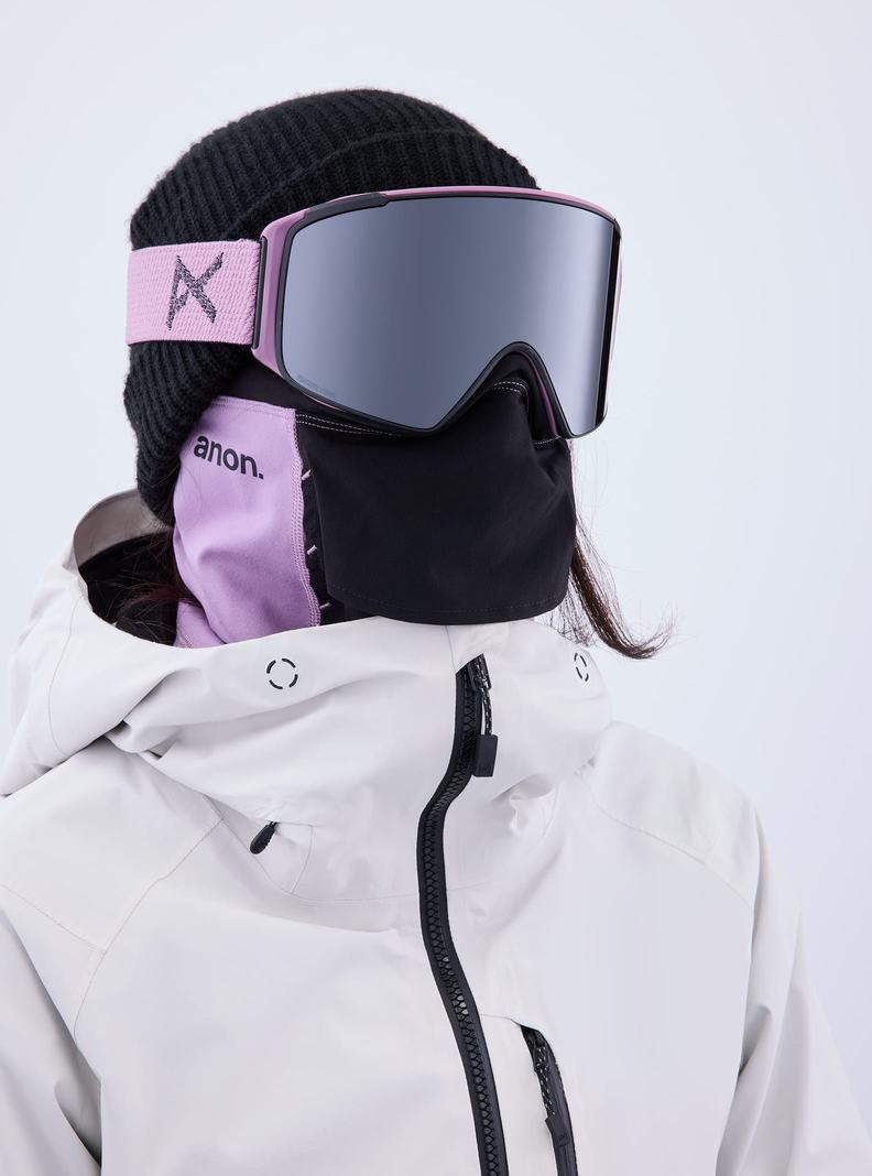 Burton Anon M4S Goggles (Cylindrical) + Bonus Lens + MFI® Face Mask Okuliare Damske Nachový Oranžové Čierne | 63721-THBW