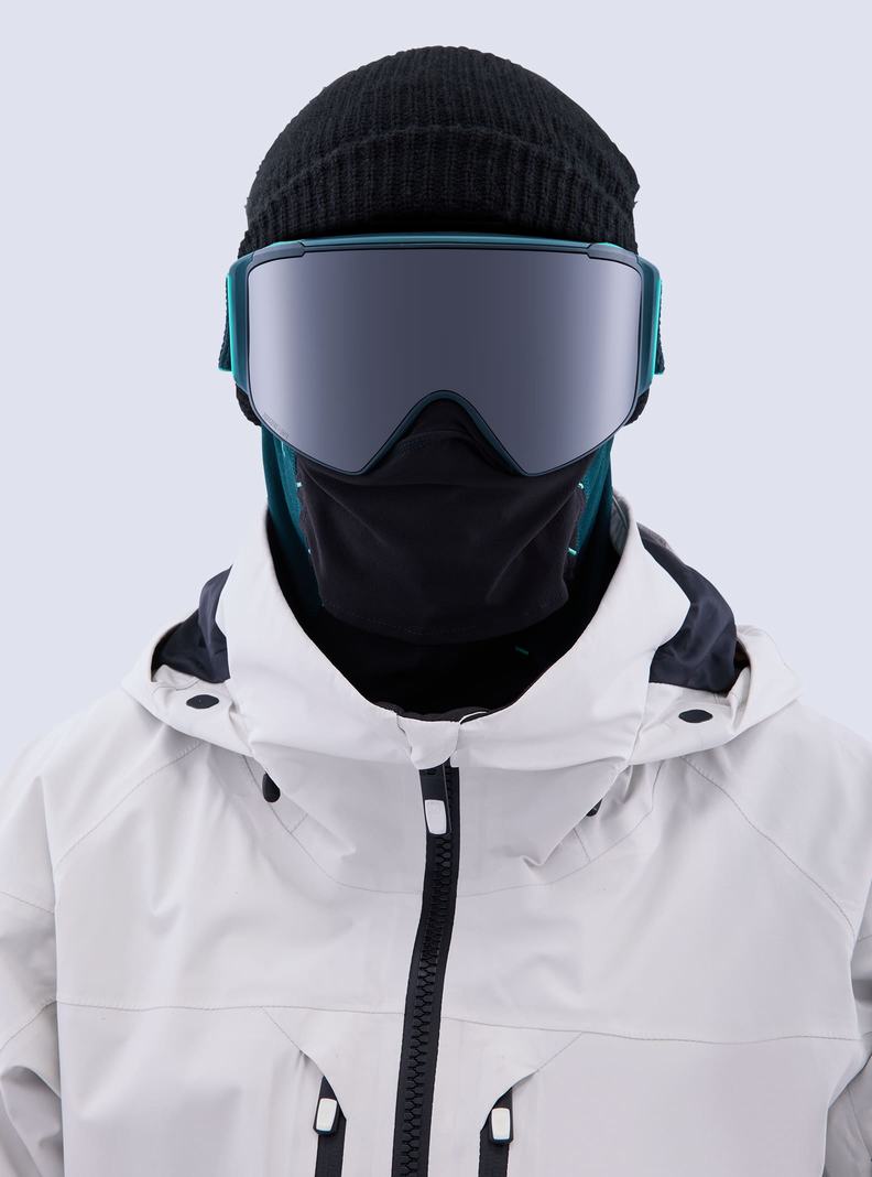 Burton Anon M4S Goggles (Cylindrical) + Bonus Lens + MFI® Face Mask Okuliare Damske Čierne Oranžové Červené | 80427-DNPB