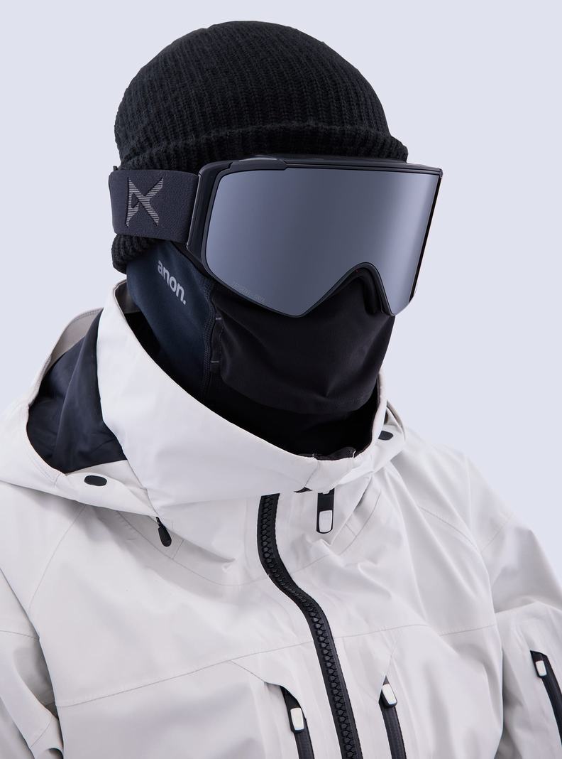 Burton Anon M4S Goggles (Cylindrical) + Bonus Lens + MFI® Face Mask Okuliare Panske Oranžové Čierne Nachový | 80526-KVYN