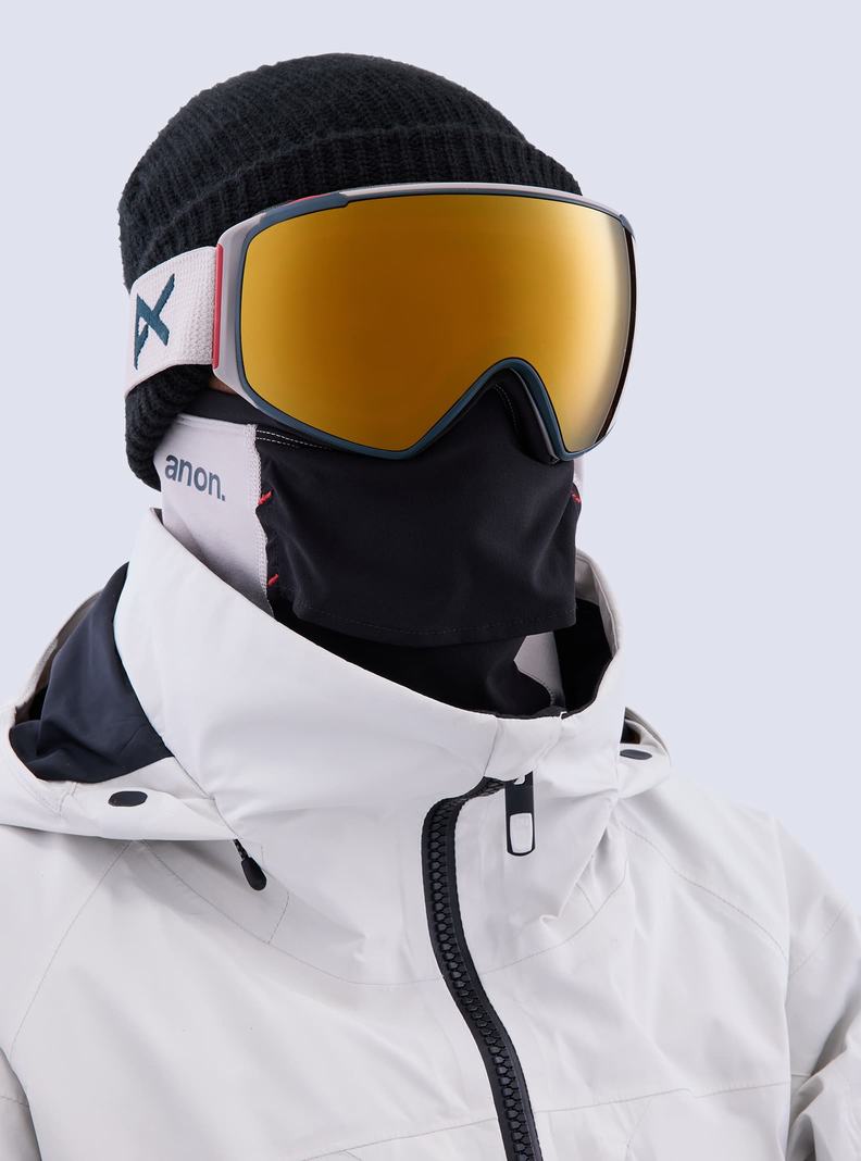 Burton Anon M4S Goggles (Toric) + Bonus Lens + MFI® Face Mask Okuliare Damske Siva Oranžové | 06419-LROB