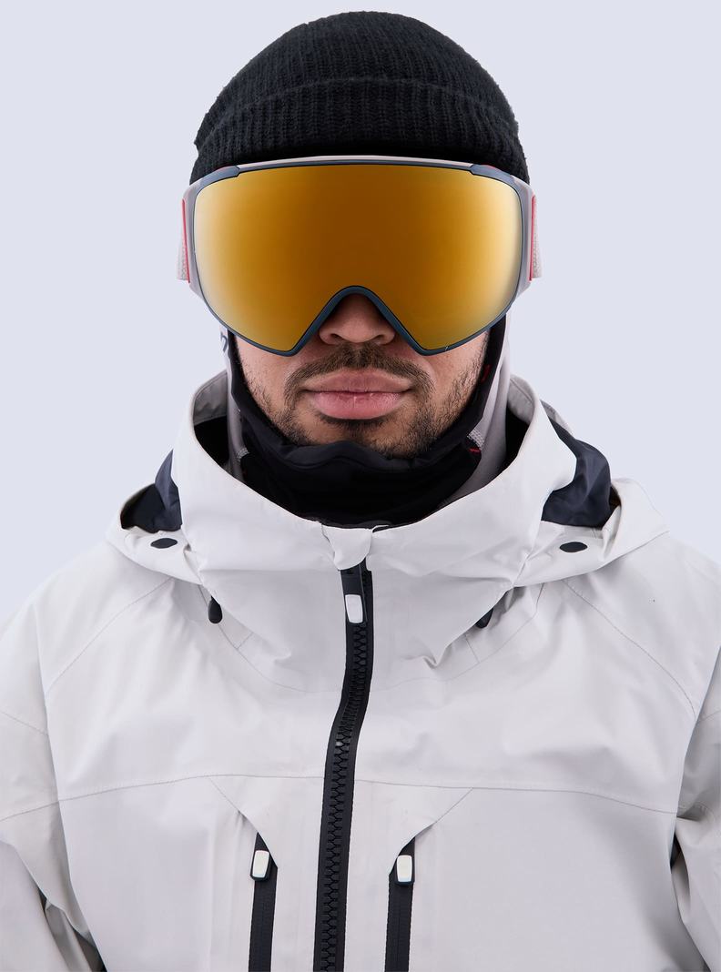 Burton Anon M4S Goggles (Toric) + Bonus Lens + MFI® Face Mask Okuliare Damske Siva Oranžové | 06419-LROB