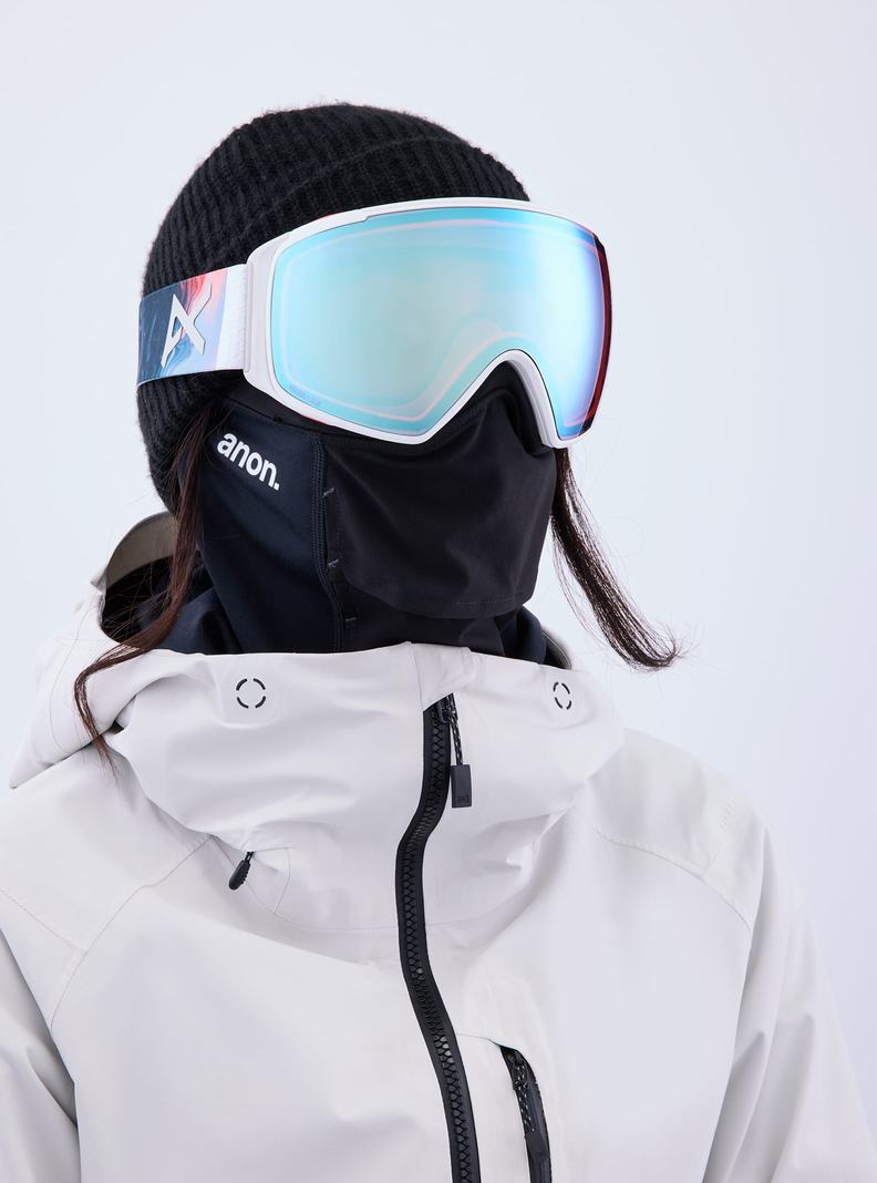 Burton Anon M4S Goggles (Toric) + Bonus Lens + MFI® Face Mask Okuliare Panske Modre Ruzove | 07145-HJKB