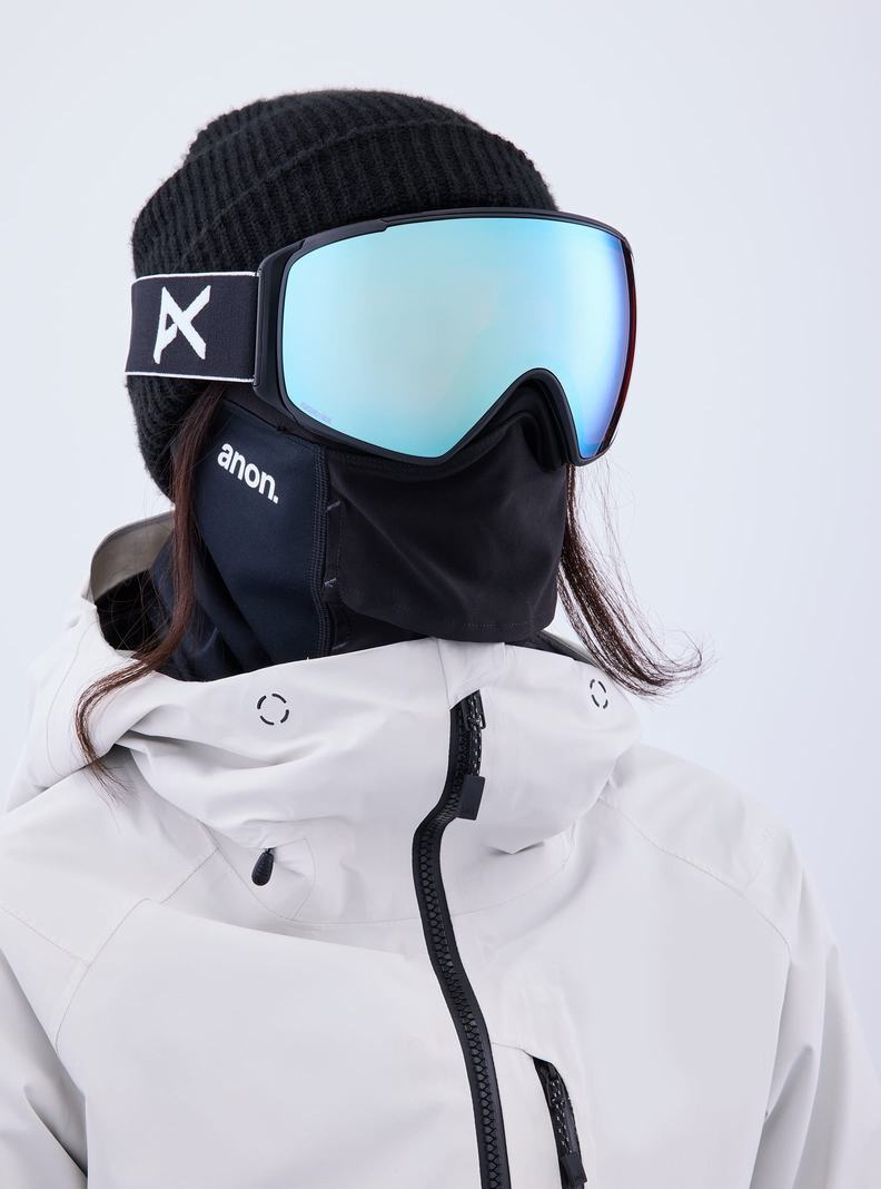 Burton Anon M4S Goggles (Toric) + Bonus Lens + MFI® Face Mask Okuliare Damske Čierne Modre Ruzove | 35724-YVOG