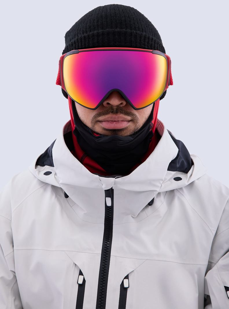 Burton Anon M4S Goggles (Toric) + Bonus Lens + MFI® Face Mask Okuliare Damske Červené Oranžové Červené | 35794-NXCU