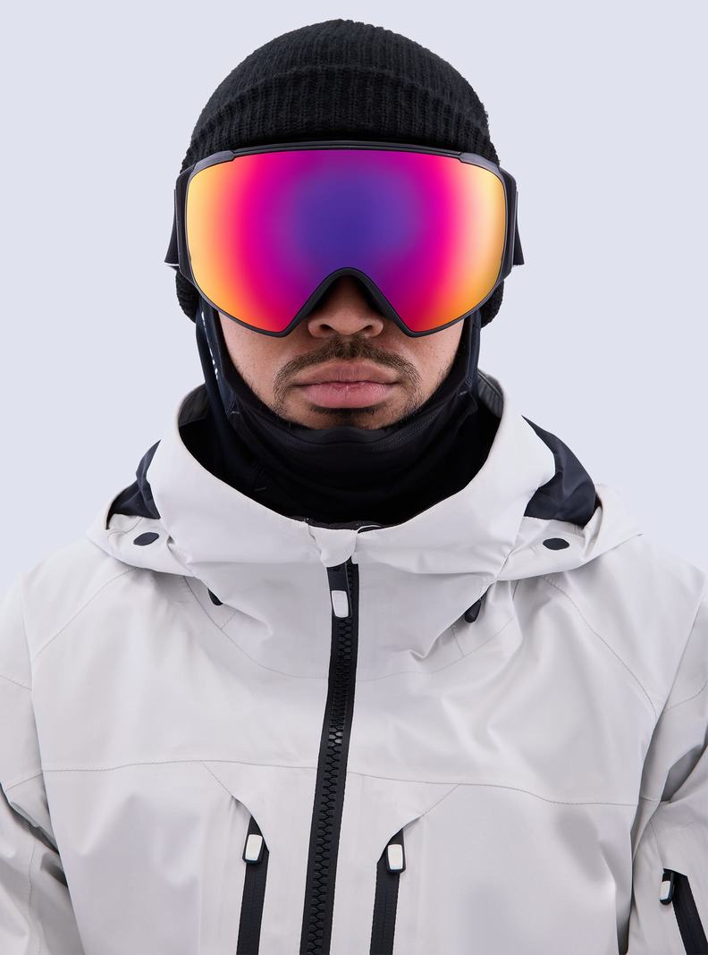 Burton Anon M4S Goggles (Toric) + Bonus Lens + MFI® Face Mask Okuliare Panske Čierne Oranžové Červené | 61745-FMJD