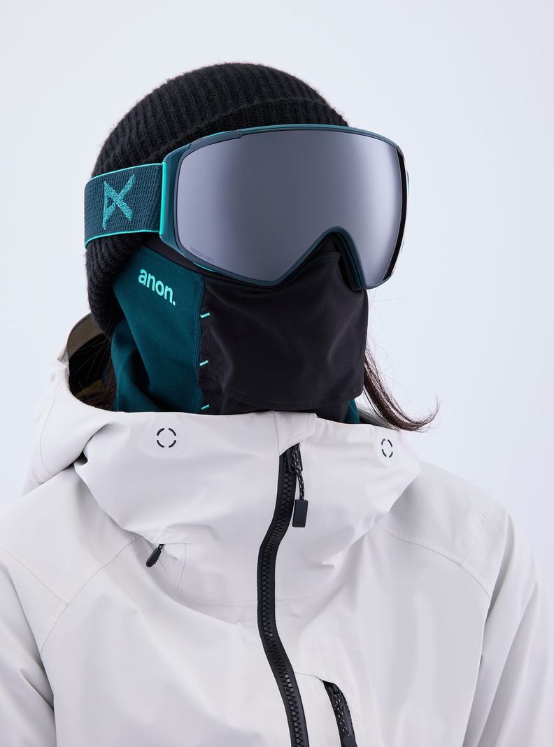 Burton Anon M4S Goggles (Toric) + Bonus Lens + MFI® Face Mask Okuliare Panske Oranžové Čierne Nachový | 84639-PALF