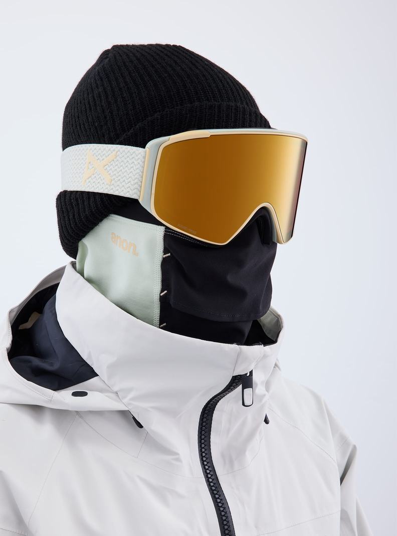 Burton Anon M4S Low Bridge Fit Goggles (Cylindrical) + Bonus Lens + MFI® FACE MASK Okuliare Damske Oranžové | 02765-QUOZ