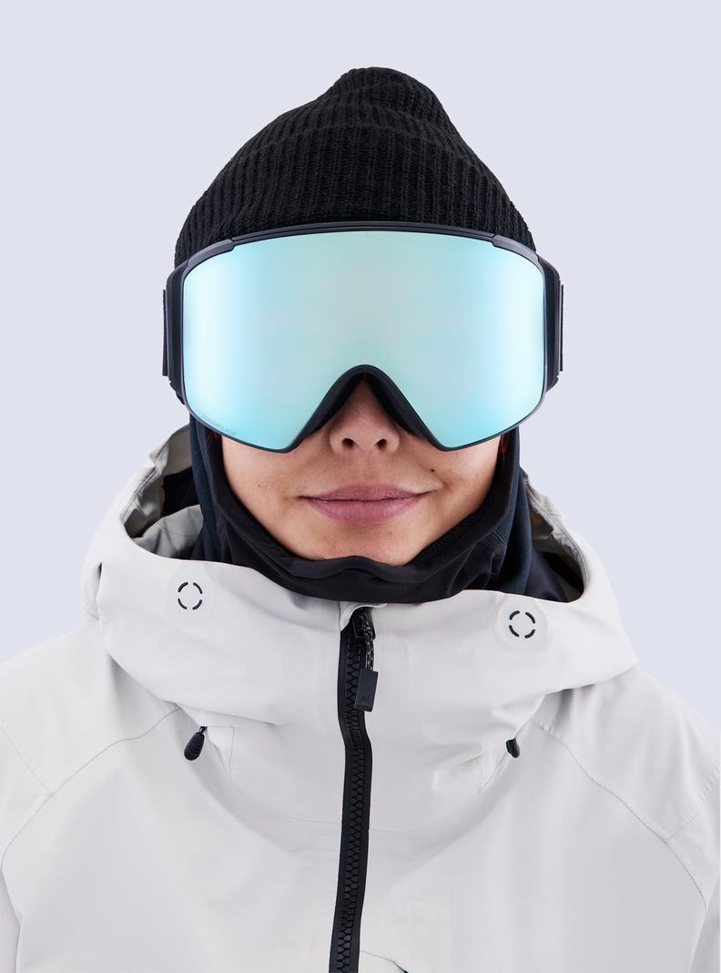 Burton Anon M4S Low Bridge Fit Goggles (Cylindrical) + Bonus Lens + MFI® FACE MASK Okuliare Damske Čierne Modre Ruzove | 48570-CLIZ