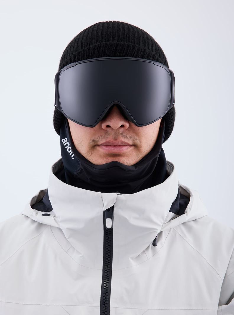 Burton Anon M4S Low Bridge Fit Goggles (Polarized Toric) + Bonus Lens Okuliare Panske Čierne Nachový | 49786-OKCT