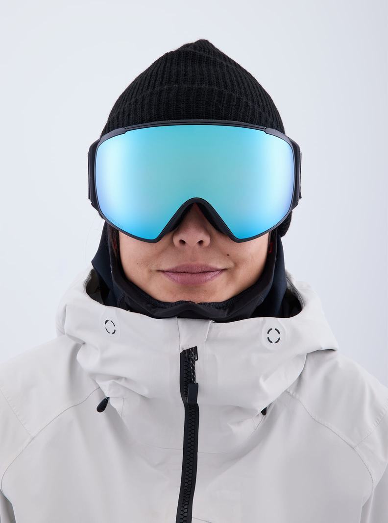 Burton Anon M4S Low Bridge Fit Goggles (Toric) + Bonus Lens + MFI® FACE MASK Okuliare Panske Čierne Modre Ruzove | 51706-UMFN