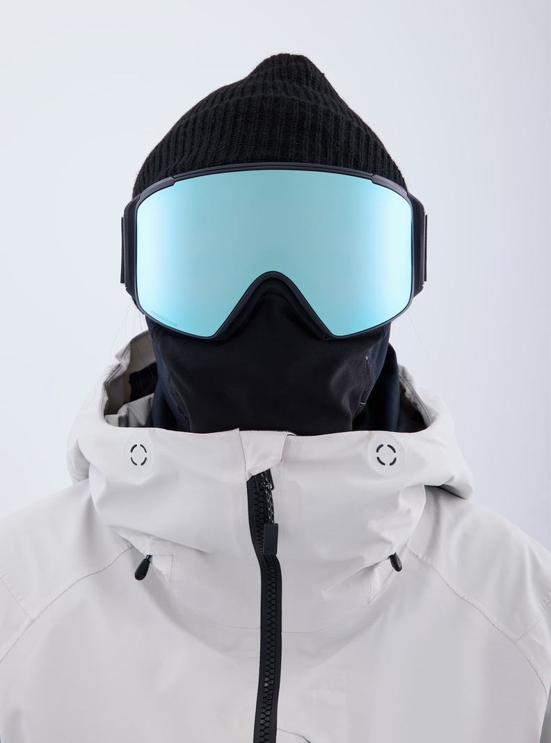 Burton Anon M4S Low Bridge Fit Goggles (Cylindrical) + Bonus Lens + MFI® FACE MASK Okuliare Panske Čierne Modre Ruzove | 52981-PWIQ