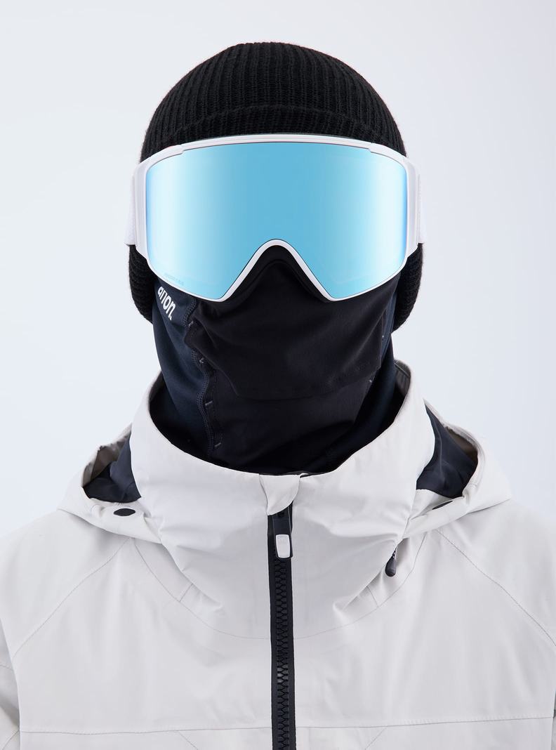 Burton Anon M4S Low Bridge Fit Goggles (Cylindrical) + Bonus Lens + MFI® FACE MASK Okuliare Damske Modre Ruzove | 64250-EHBJ