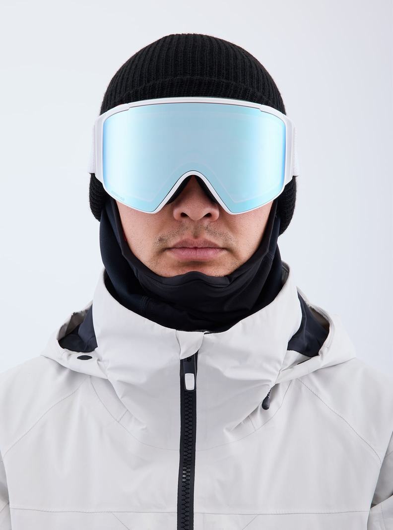 Burton Anon M4S Low Bridge Fit Goggles (Cylindrical) + Bonus Lens + MFI® FACE MASK Okuliare Damske Modre Ruzove | 64250-EHBJ