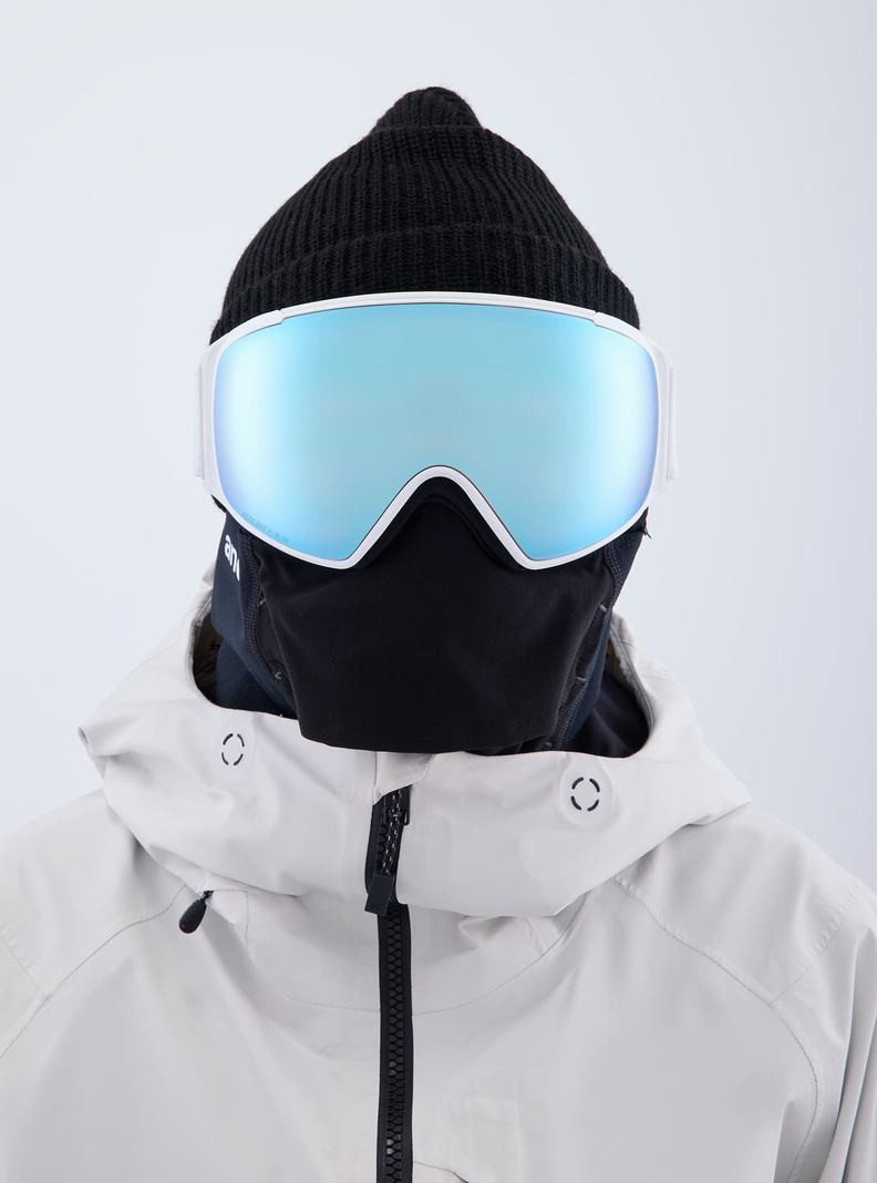 Burton Anon M4S Low Bridge Fit Goggles (Toric) + Bonus Lens + MFI® FACE MASK Okuliare Panske Modre Ruzove | 68074-PQZG