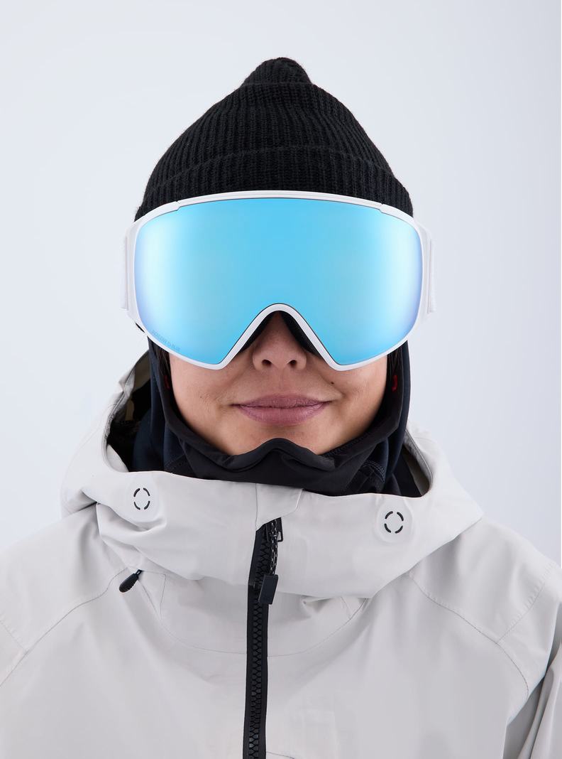 Burton Anon M4S Low Bridge Fit Goggles (Toric) + Bonus Lens + MFI® FACE MASK Okuliare Panske Modre Ruzove | 68074-PQZG