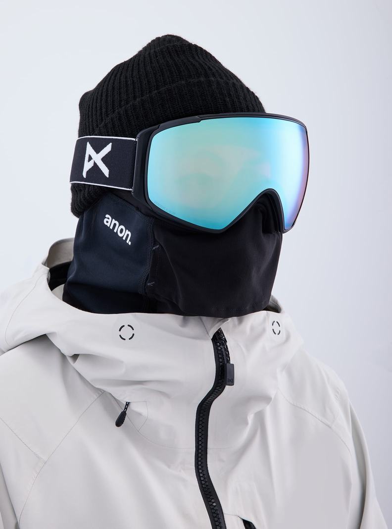 Burton Anon M4S Low Bridge Fit Goggles (Toric) + Bonus Lens + MFI® FACE MASK Okuliare Damske Čierne Modre Ruzove | 72905-KOQM