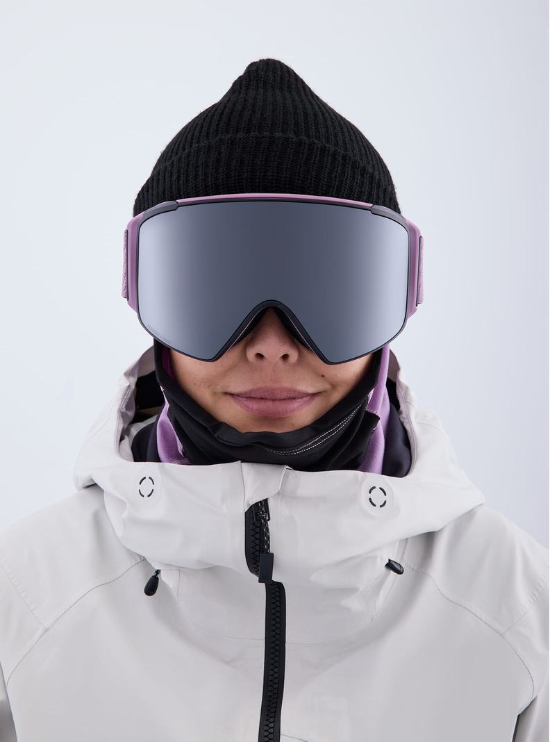 Burton Anon M4S Low Bridge Fit Goggles (Cylindrical) + Bonus Lens + MFI® FACE MASK Okuliare Panske Nachový Oranžové Čierne | 85391-PMFQ