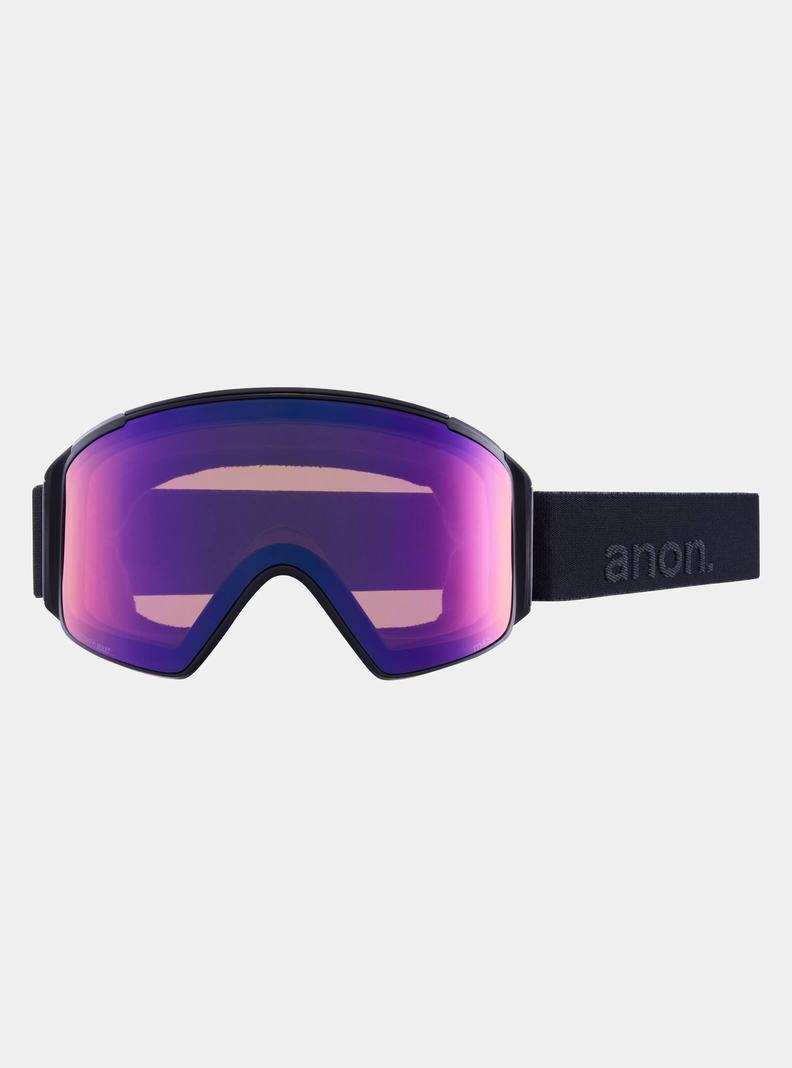 Burton Anon M4S Snapback Goggles (Cylindrical) + Bonus Lens + MFI® Face Mask Okuliare Panske Oranžové Čierne Nachový | 82179-ZBMY