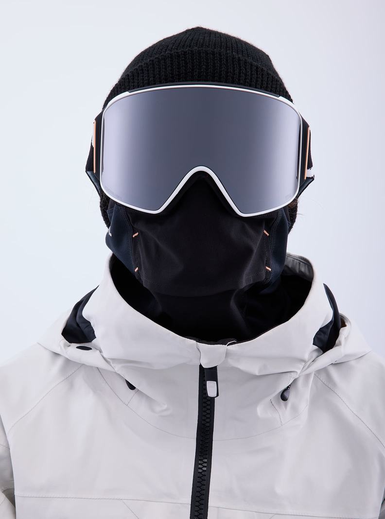 Burton Anon M4 Goggles (Cylindrical) + Bonus Lens + MFI® Face Mask Okuliare Panske Oranžové Čierne Nachový | 51402-JAOB