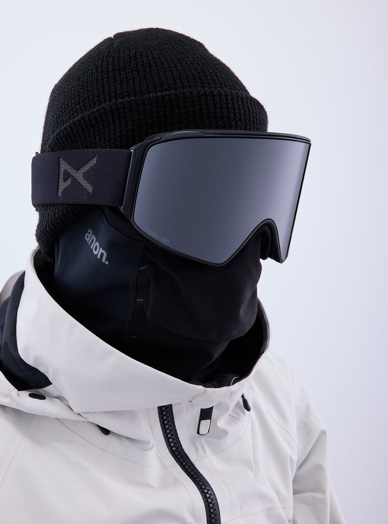 Burton Anon M4 Goggles (Cylindrical) + Bonus Lens + MFI® Face Mask Okuliare Damske Oranžové Čierne Nachový | 83725-HPUR