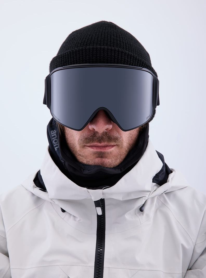 Burton Anon M4 Goggles (Cylindrical) + Bonus Lens + MFI® Face Mask Okuliare Damske Oranžové Čierne Nachový | 83725-HPUR