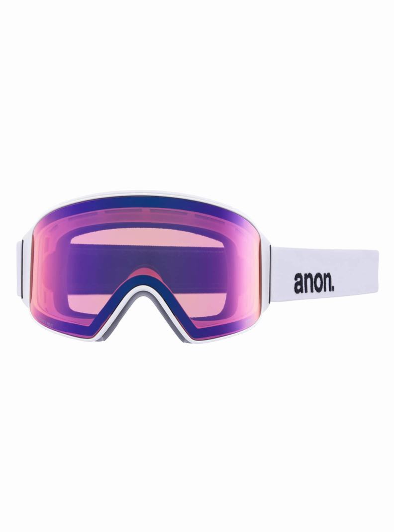 Burton Anon M4 Goggles (Cylindrical) + Bonus Lens + MFI® Face Mask Okuliare Damske Oranžové Čierne Nachový | 83725-HPUR