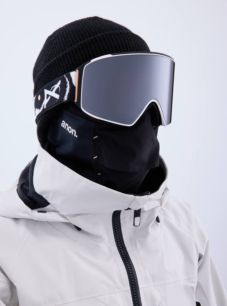 Burton Anon M4 Goggles (Cylindrical) + Bonus Lens + MFI® Face Mask Okuliare Damske Oranžové Čierne Nachový | 92681-XGLT